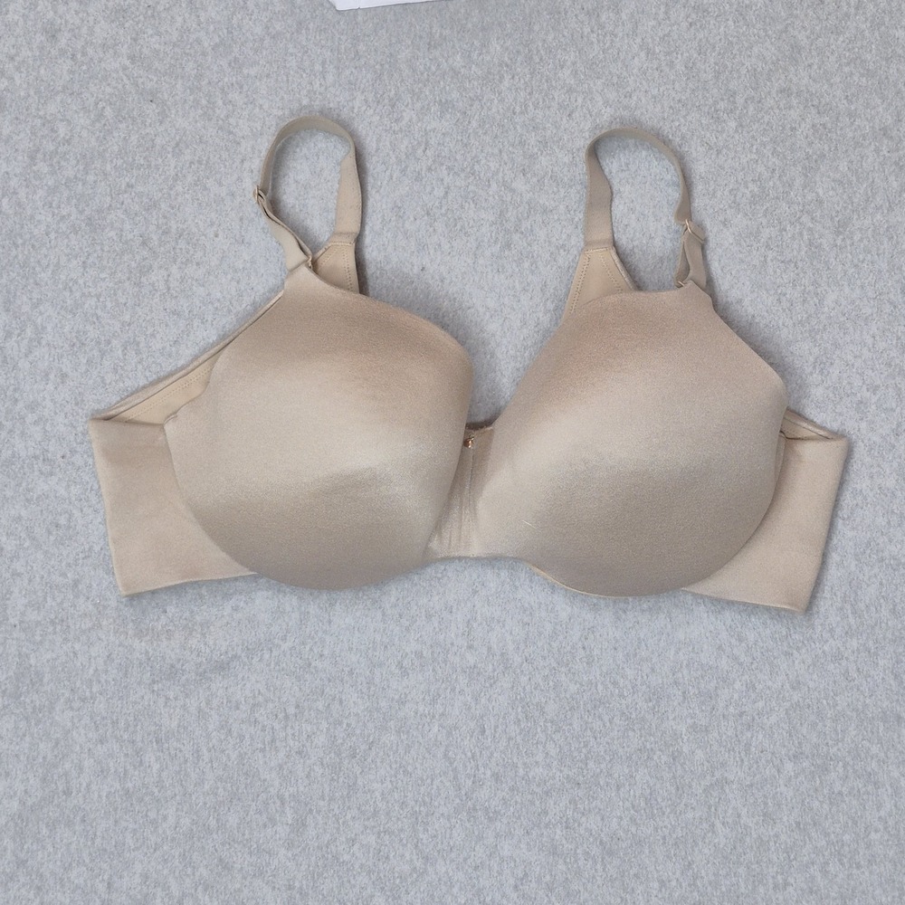 Cacique Women Bra 42DD Beige Balconette Underwired Strap Adjustable